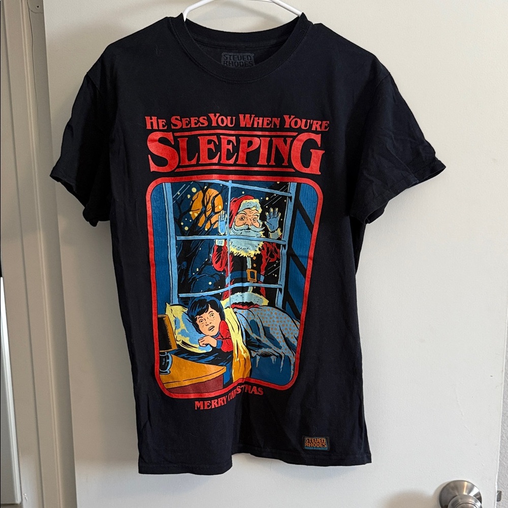 Steven Rhodes Graphic T-Shirt with Santa Design